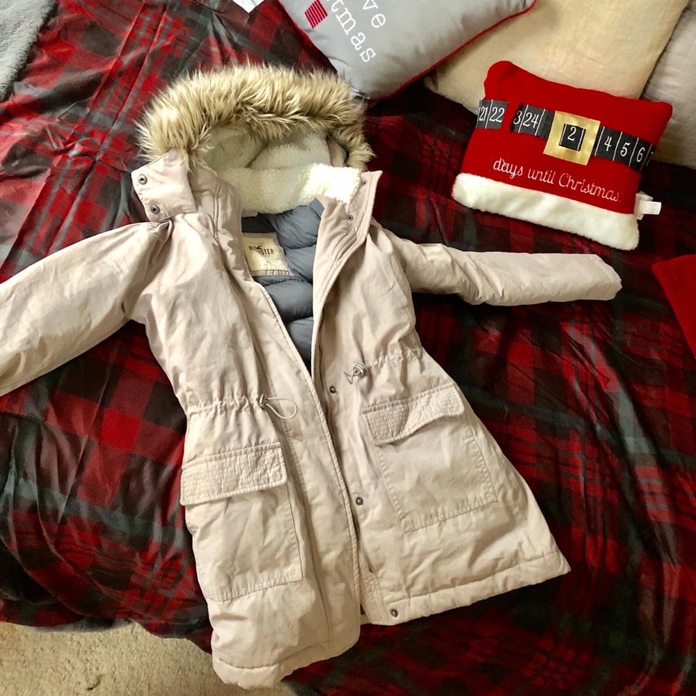 Faux Fur Hooded Hollister Coat